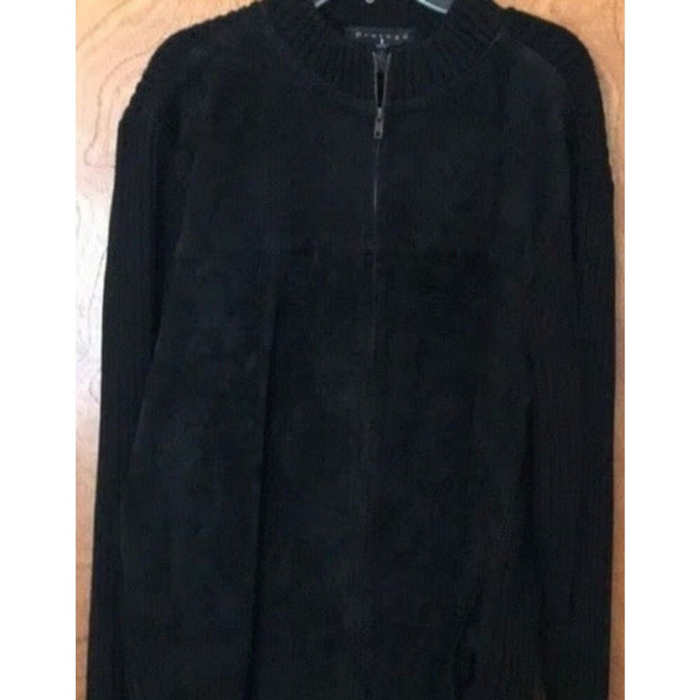 Protege Collection Men’s Large (42‑44) Black Suede Jacket NWT